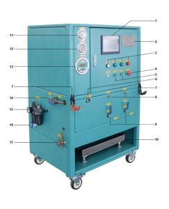 China 6HP 2HP Commercial Refrigerant Recovery Machine Freon Reclaim Machine wholesale