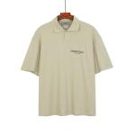 Classic Summer Blank T Shirts Polo Neck Breathable Casual Short Sleeve