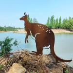 Corten Steel Garden Metal Ornaments Rust-Resistant For Garden Decoration