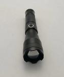 10W LED Flashlight Aluminum P50 18650 Lithium Battery 4.3x16.6(18.4)Cm 800lm