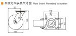 100mm 4 Heavy Duty Casters 350kg Load Aluminium Caster Wheels