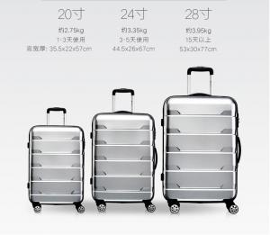 China 2017 New Design abs pc travel luggage new fashion ABS/PC luggage set wholesale