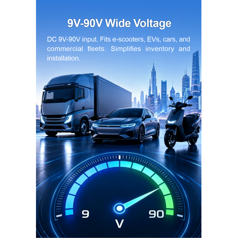 VM65 4G Wide-Voltage GPS Vehicle Tracker