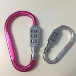 Aluminum Alloy Utility Traveling Bag Luggage Security Carabiner Lock Key Chains