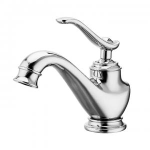 China Brass Vintage Bathroom Faucets Single Handle Hot Cold Water Tap wholesale