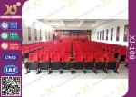Movable Folded Church Furniture Chairs Electrostatic Spraying Feet Floor Mounted