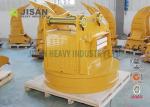Electro Metal Scrap Lifting Magnet , Ripper Hydraulic Excavator Magnet