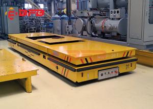 China Electric Orange Color Heavy Duty Plant Trailer For Cement Floor Q235 Material wholesale