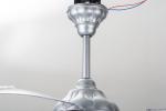 EMC Fast Speed 42" Dimmable Retractable Ceiling Fan Light With Collapsible