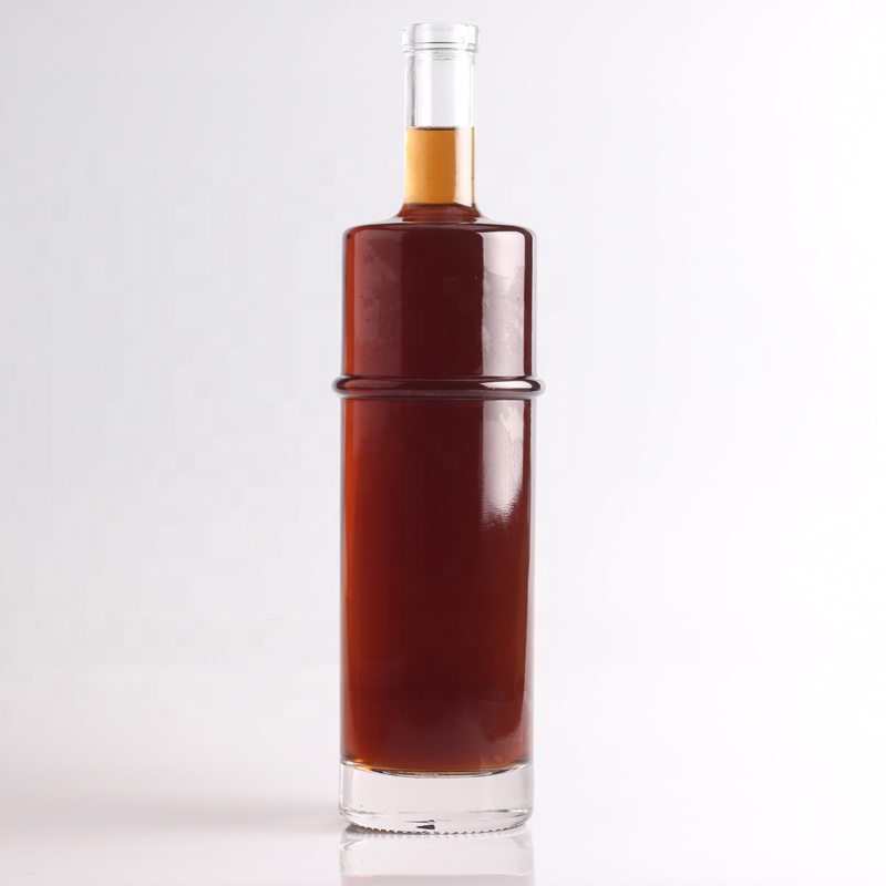 Glass Body Material Wine Glass Bottle for Customized Unique Liquor Packaging Design