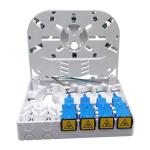 4 Port SC LC FTTH Mini Fiber Optic Termination Box Face Plate