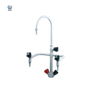 China Triple Outlet Laboratory Sink Tap Corrosion Resistant 360 Degree Rotate Lab Faucet wholesale