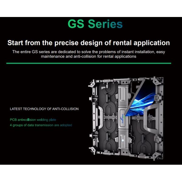 Guide Visual GS P3.91 Rental LED Screen, 7680Hz Refresh Rate, Nova Control, Concert Use