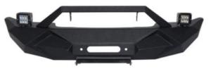 China Wholesale Front Bumper for Jeep JK Black Steel Recovery Bull Bar Winch Bumper for JK Wrangler 07 Onwards wholesale