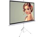 Matte White Tripod Projection Screen Stand / Floor Pull Up Movie Theater Screen