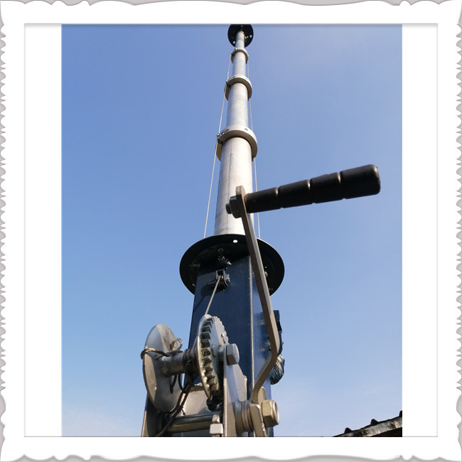 Ham Radio Winch Up Aluminum 6063 15M Surveillance Mast