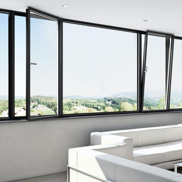 Tilt Turn Clear Double Insulated Glass Window Ventilation Open Inwards Hopper