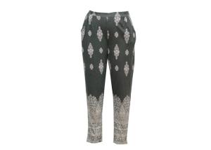 China Rayon Polyester Melange Womens Elasticated Waist Trousers For The Elderly wholesale