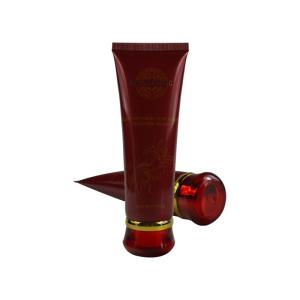China Custom empty soft cosmetic hand cream packaging squeeze round tube yellow wholesale