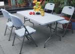 5 foot plastic folding table/HDPE 5 ft folding table furniture