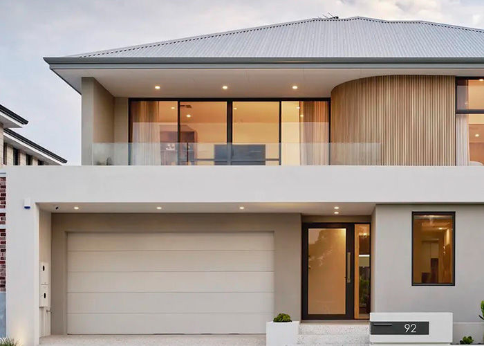 Luxury Prefab Villa 2 Story Steel Frame Modular Home US / AU / EU Standard Prefabricated House Kits