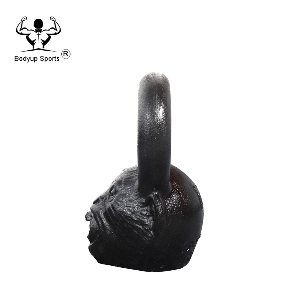 Crossfit Powder Painting Cast Iron Skull Kettlebell / Competition Power Training Skull Kettlebell