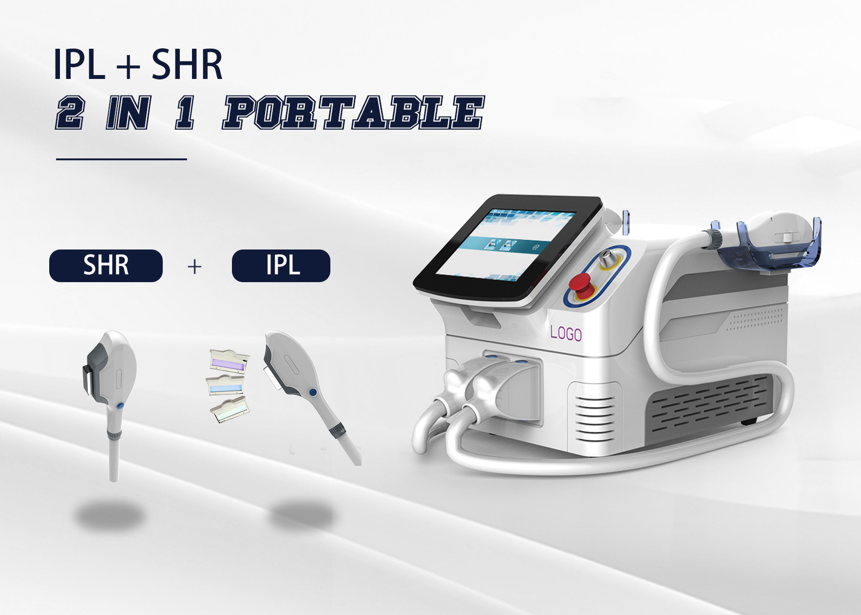 Skin Rejuvenation Multi Function Laser 2 Handpiece With LCD Touchable Screen