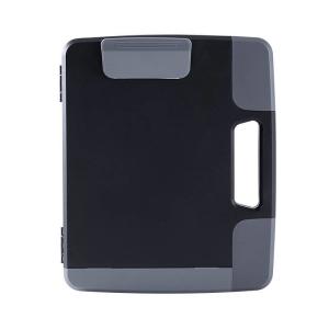China Portable Black Plastic A4 Clipboard Box File Waterproof For School wholesale