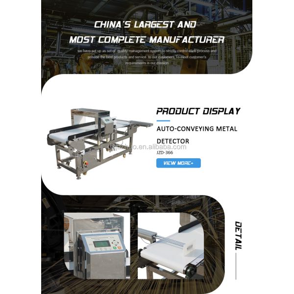 Pipeline Metal Detector Plastic Injection Molding Machine Separator JZD-P16