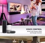 36W Modern Music Ceiling Light Colorful RGB Remote Control APP Smart Music LED