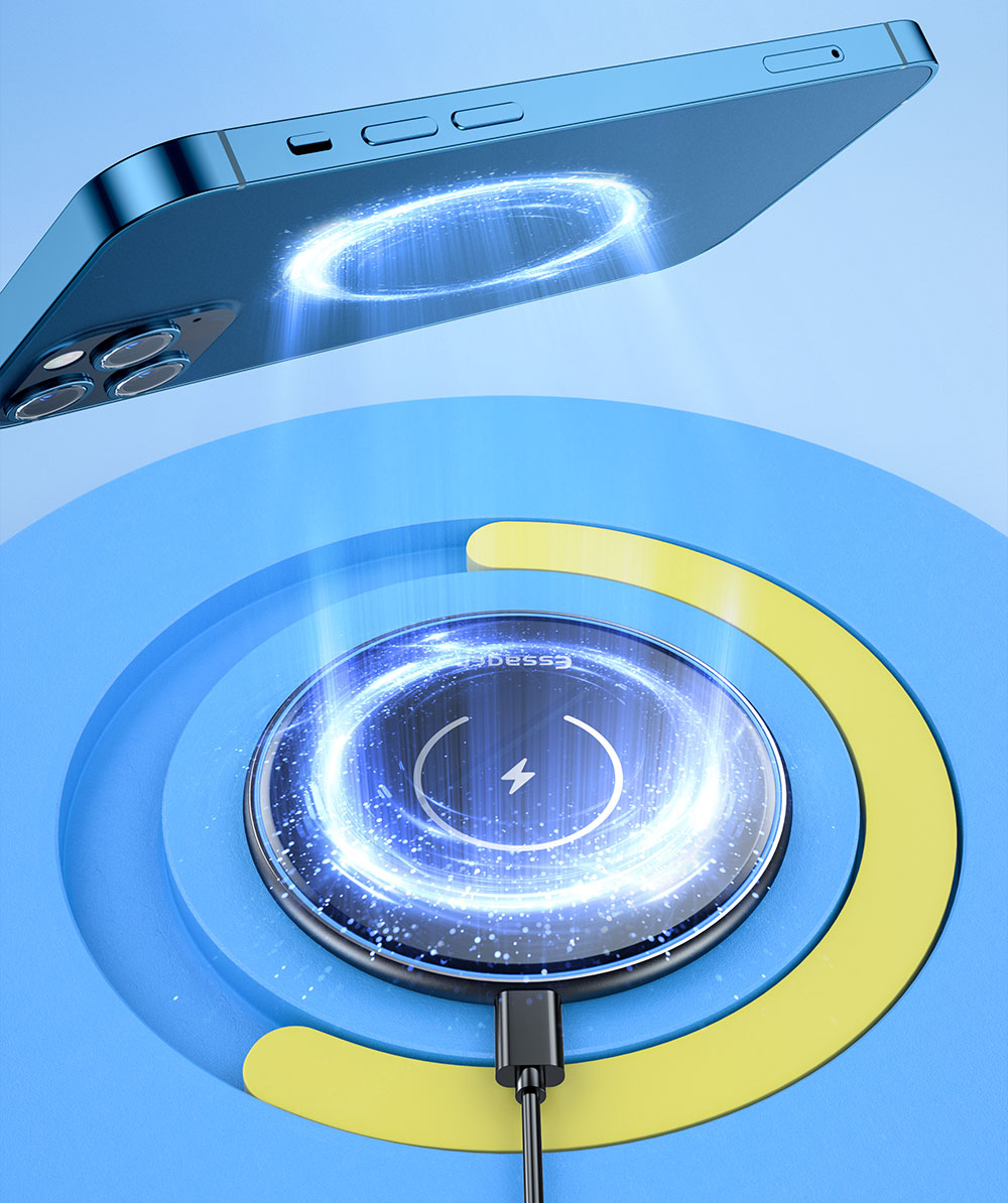 Lamp Desktop Magnetic Wireless Charger 15W For Ip 12 HUAWEI XIAOMI
