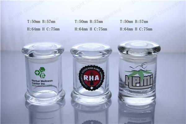 Luxury design glass jar, glass candle jar with custom logo