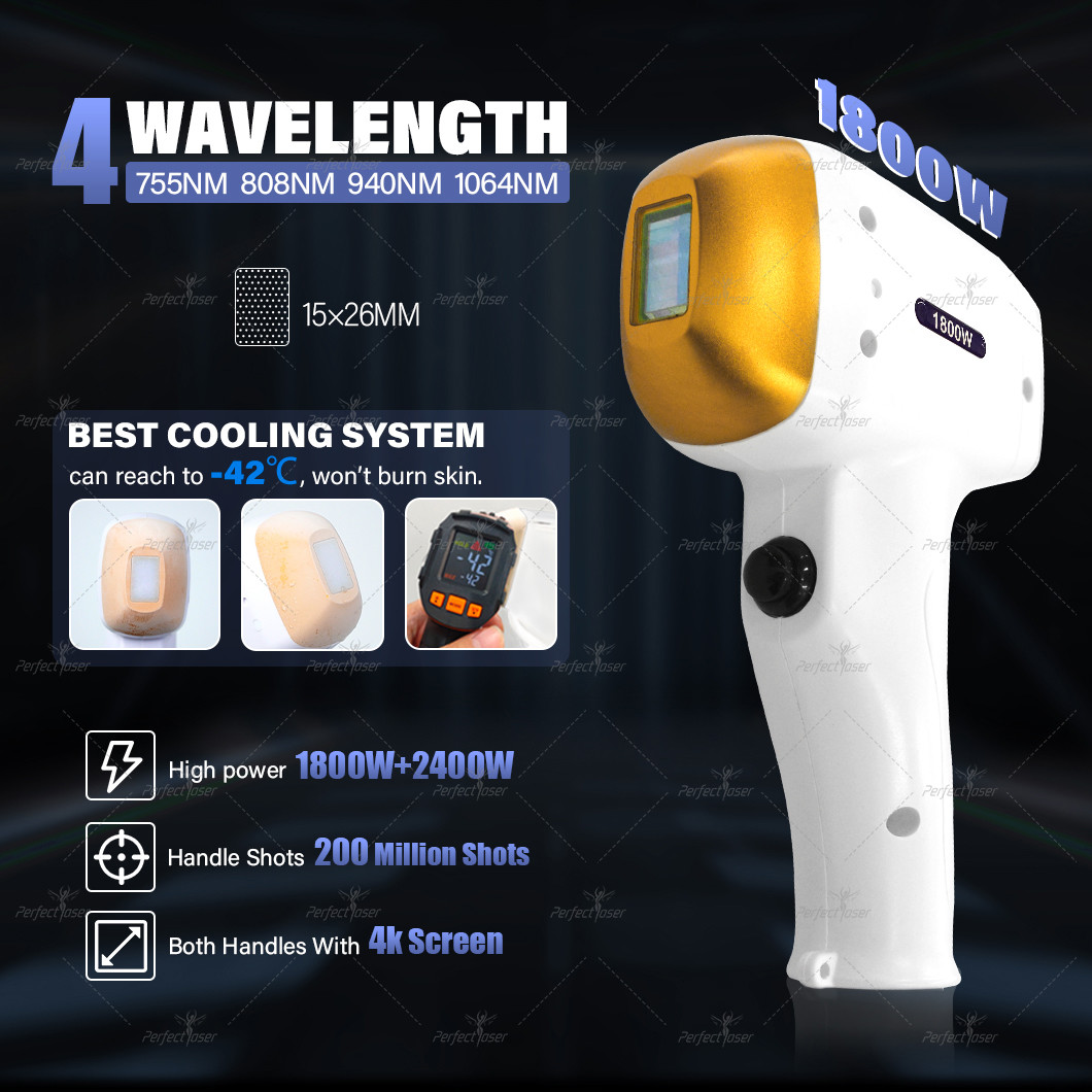 Professional 808nm Diode Laser Hair Removal Machine with TEC Air Water Cooling System