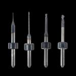 DC Coated Cad Cam Dental Milling Bur Cylindrical Shaped