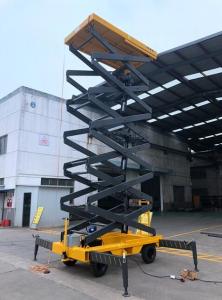 China 11 Meters Mobile Scissor Lift 500Kg Loading Capacity For Work At Height wholesale
