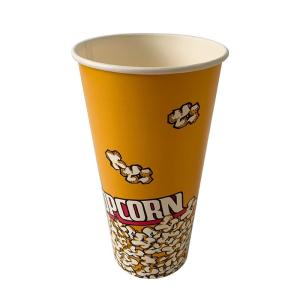 China Disposable 32 Oz Personalized Popcorn Tub Customizable Flexo Printing wholesale