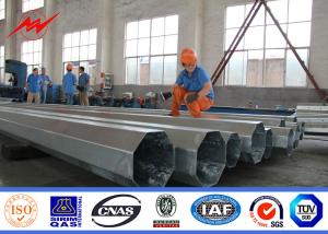 China 110kv&amp;220kv galvanized electric pole &amp; octongal electric pole wholesale