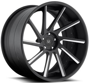 China 2PC Porsche 718 Forged Aluminum Alloy Rims Cayman 19x8.5 19x11 Matt Barrel Gloss Spoke wholesale