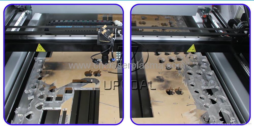Co2 laser head with infrared positioning and auto focusing