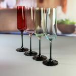 Hand-blow Color Gradient Wine Glass Set High Quality Crystal Wine Glass For Gift
