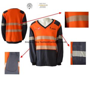 China Fire Retardant Work Shirts With Reflective Stripe wholesale