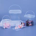 Transparent Mini Food Bucket PP Material 280ml Square Plastic Pail for Milk