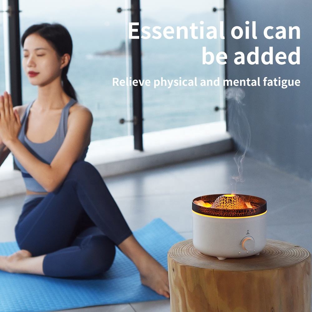 HOMEFISH 36db-45db Essential Oil Diffusers Flame Air Diffuser 560ml