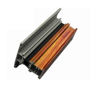 China Grey Aluminum Extrusion Profiles , Quality Light Aluminum Sliding Door Profile wholesale