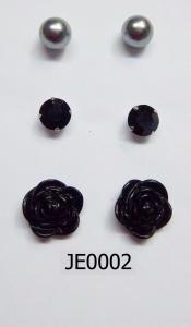 China rose earring set wholesale
