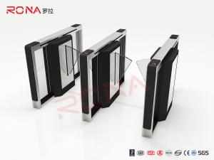 China RFID Automatic Flap Barrier Gate 304 Stainess Steel Security Access Control Turnstile wholesale