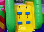 Outdoor Kids Inflatable Bouncy Castle With Slide And Pillars Inside Made Of Best