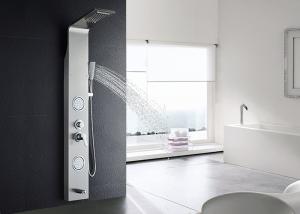 China Water Saving ROVATE Bath Shower Panels Economic SPA Mode With 4 Water Diverters wholesale