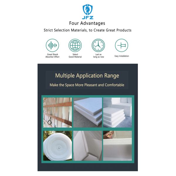 Heat Insulation Polyester Wool Building Material For Room Decor