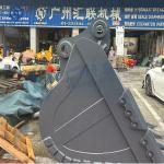 5.5-50 Ton Mini Heavy Kobelco Excavator Spare Part Rock Bucket With Teeth For